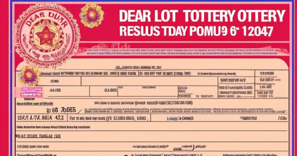 Dear Lottery Result Today 8 PM